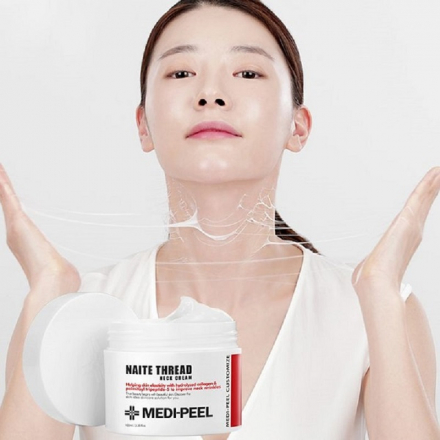 Крем для шеи подтягивающий с пептидным комплексом Medi-Peel Naite Thread Neck Cream