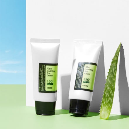Солнцезащитный крем с алоэ вера Cosrx Aloe Soothing Sun Cream SPF50+ PA+++ 