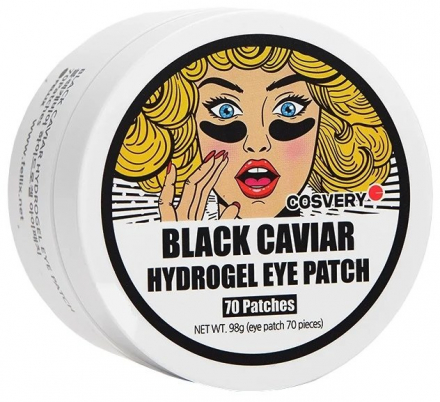 Патчи для глаз гидрогелевые с экстрактом черной икры Cosvery Black Caviar Hydrogel Eye Patch
