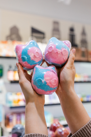 Бомбочка для ванны 2Alpacas Catobomb розово-голубая