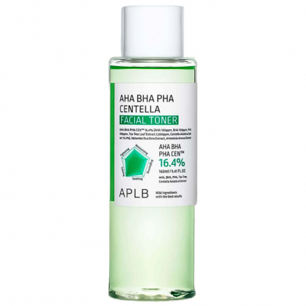 Тонер с центеллой и кислотами AHA BHA PHA APLB Centella Facial Toner