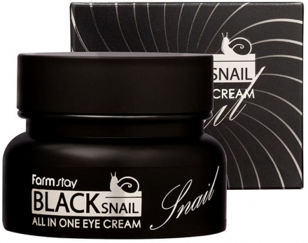Крем для век с муцином черной улитки FarmStay Snail All In One Eye Cream