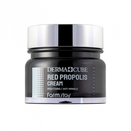 Крем для лица питательный с прополисом и гибискусом FarmStay Derma Cube Red Propolis Cream