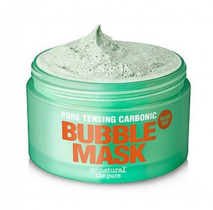 Маска для лица глиняно-кислородная SO NATURAl Pore Tensing Carbonic Bubble Pop Clae