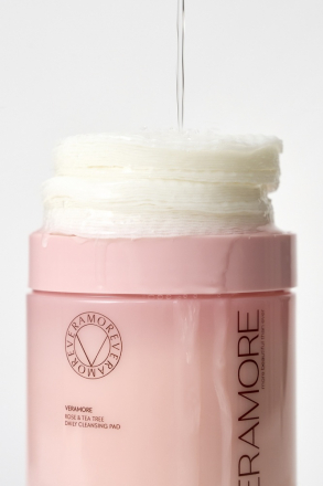 Пэды очищающие для лица для сужения пор Veramore Rose And Tee-Tree Daily Cleansing Pad