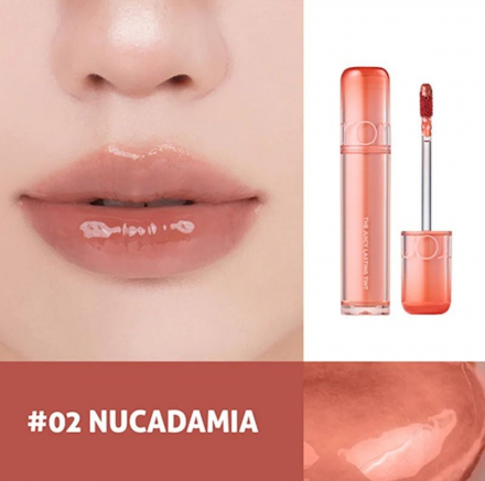 Тинт для губ стойкий глянцевый Rom&amp;nd Juicy Lasting Tint 02 Nucadamia