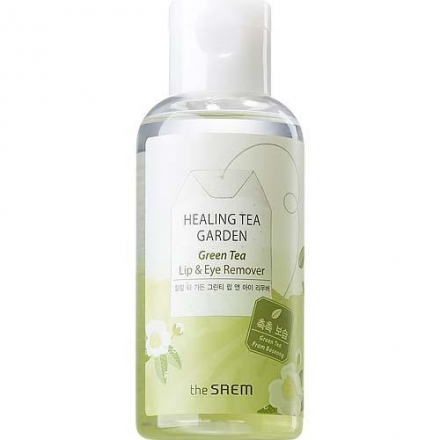 Средство для снятия макияжа с глаз и губ THE SAEM Healing tea garden green tea lip &amp; eye remover