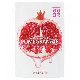 Маска тканевая с экстрактом граната The Saem Natural Pomegranate Mask Sheet