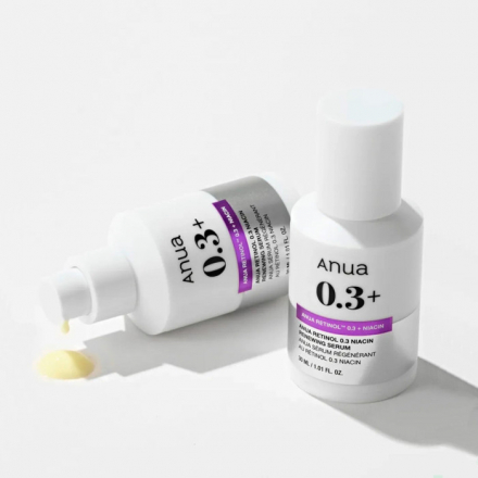 Cыворотка для лица с ретинолом и ниацинамидом Anua Nano Retinol 0,3%+Niacin Renewing Serum