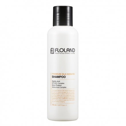 Шампунь восстанавливающий с кератином Floland  Premium Silk Keratin Shampoo