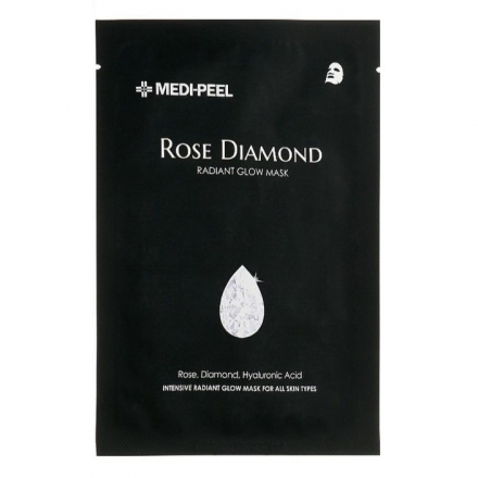 Тканевая маска для сияния кожи с бриллиантовой крошкой Medi-Peel Rose Diamond Mask