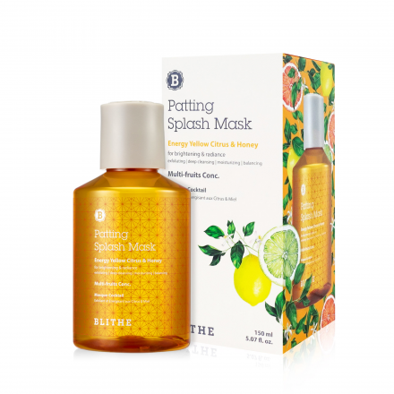 Сплэш-маска для сияния кожи Blithe Patting Splash Mask Energy Yellow Citrus&amp;Honey