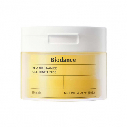 Тонер-пэды гелевые с ниацинамидом Biodance Vita Niacinamide Gel Toner Pads