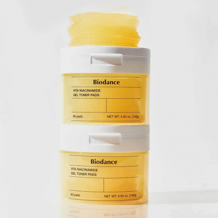 Тонер-пэды гелевые с ниацинамидом Biodance Vita Niacinamide Gel Toner Pads