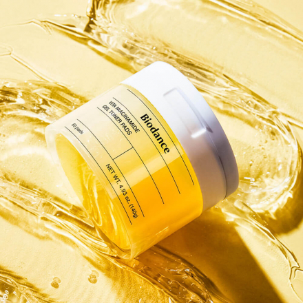 Тонер-пэды гелевые с ниацинамидом Biodance Vita Niacinamide Gel Toner Pads