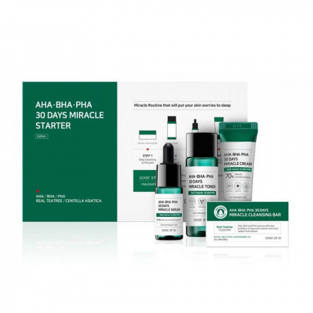Набор миниатюр для лица для проблемной кожи Some By Mi AHA-BHA-PHA 30 Days Miracle Starter Edition