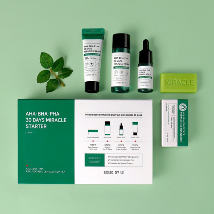 Набор миниатюр для лица для проблемной кожи Some By Mi AHA-BHA-PHA 30 Days Miracle Starter Edition
