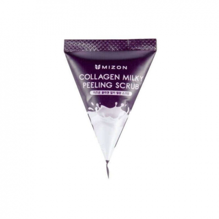 Скрабы для лица с экстрактом молочного белка и гидролизированным коллагеном Mizon Collagen Milky Peeling Scrub
