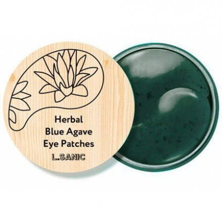 Патчи для глаз гидрогелевые с экстрактом голубой агавы L. Sanic Herbal Blue Agava Eye Patch