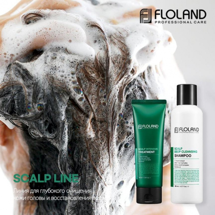 Бальзам для волос укрепляющий с чайным деревом Floland Scalp Intensive Treatment