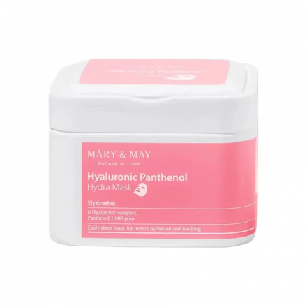 Тканевые маски глубоко увлажняющие Mary&amp;May Hyaluronic Panthenol Hydra Mask