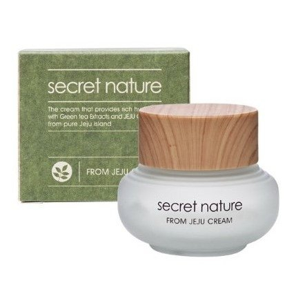 Крем для лица увлажняющий с зеленым чаем SECRET NATURE From Jeju Cream