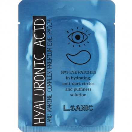 Патчи для глаз гидрогелевые с гиалуроновой кислотой и экстрактом водорослей L. Sanic Hyaluronic Acid and Marine Eye Patch