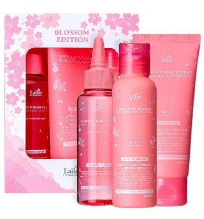 Набор средств для волос La&#039;dor SET Blossom Edition (Perfect Hair Fill-UP, Keratin LPP Shampoo, Hydro LPP Treatment)