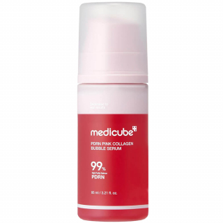 Сыворотка-мусс для лица с коллагеном и ПДРН Medicube PDRN Pink Collagen Bubble Serum