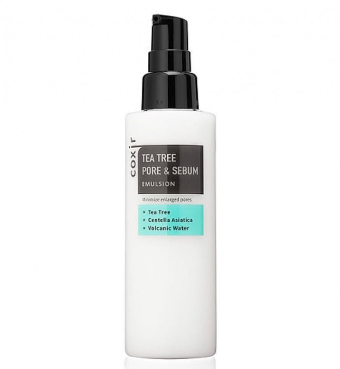 Эмульсия с чайным деревом для сужения пор Coxir Tea Tree Pore & Sebum Emulsion