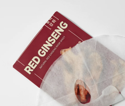 Маска тканевая с экстрактом женьшеня The Saem Natural Red Ginseng Mask Sheet