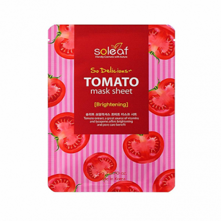 Маска тканевая для лица с томатом SOLEAF So Delicious Tomato Mask Sheet, 25 г