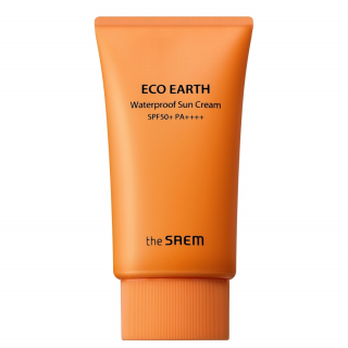 Крем солнцезащитный для лица The Saem Eco Earth Waterproof Sun Cream SPF50+ PA