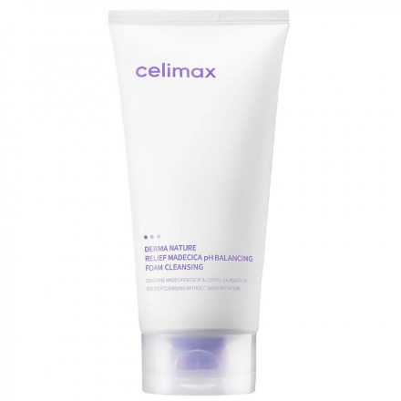 Пенка для умывания слабокислотная Celimax Derma Nature Relief Madecica PH Balancing Foam Cleansing