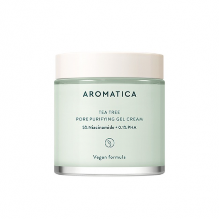 Крем - гель для лица Aromatica Tea Tree Pore Purifying Gel Cream 5% Niacinamide + 0.1% PHA