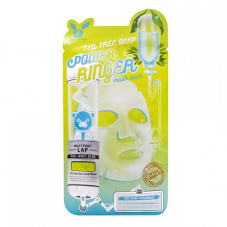Маска для лица тканевая с чайным деревом Elizavecca Tea Tree Deep Power Ringer Mask Pack