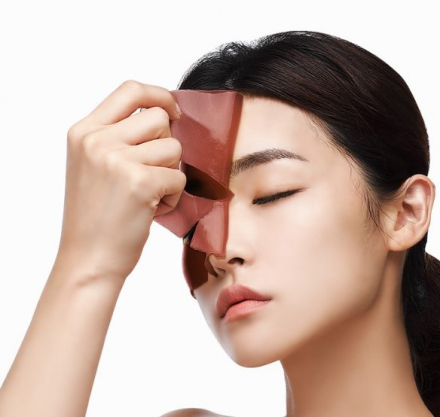 Маска для лица гидрогелевая с какао Petitfee  Cacao Energizing Hydrogel Face Mask