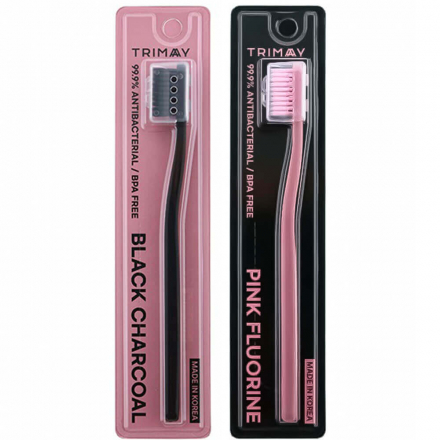 Зубная щетка с угольным напылением Trimay Black Charcoal Toothbrush