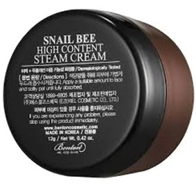 Крем для лица с муцином улитки и пчелиным ядом Benton Snail Bee High Content Steam Cream, миниатюра