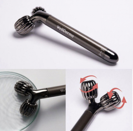 Массажёр для лица вибрационный роликовый WellDerma  Face Lifting Vibration Roller