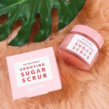 Скраб для лица очищающий сахарный SO NATURAL Smoothing Sugar Scrub, 75 мл
