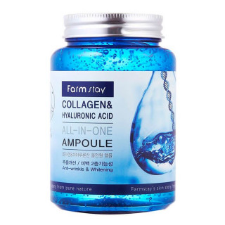  Сыворотка для лица многофункциональная коллагеновая FarmStay Collagen&amp;Hyaluronic Acid All-In One Ampoule