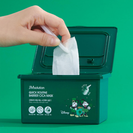 Набор тканевых масок с центеллой JMsolution Quick Routine Barrier Cica Mask