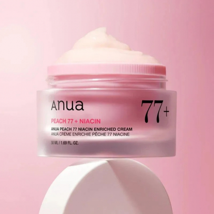 Крем для лица с экстрактом персика и ниацинамидом Anua Peach 77 Niacin Enriched Cream