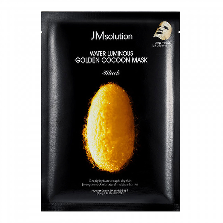 Тканевая маска для лица с экстрактом шелкопряда JmSolution Water Luminous Golden Cocoon Mask