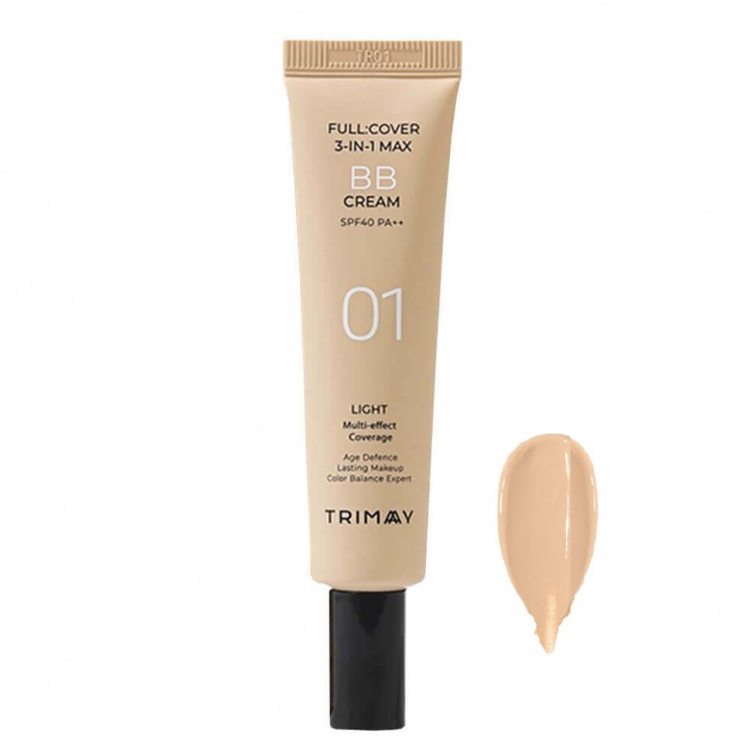 BB-крем многофункциональный Trimay Full Cover 3-in-1 Max BB Cream SPF40 PA++ №01