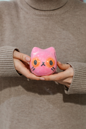 Бомбочка для ванны 2Alpacas Catobomb розовая