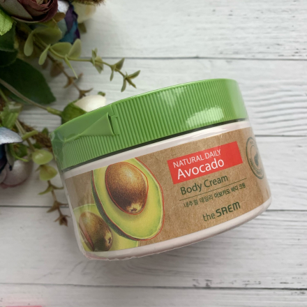 Увлажняющий крем для тела с экстрактом авокадо The Saem Natural Daily Avocado Body Cream