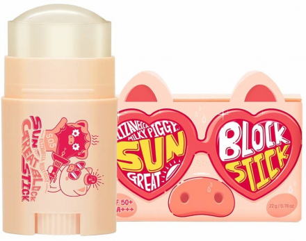 Солнцезащитный стик для кожи Elizavecca Milky Piggy Sun Great Block Stick Spf 50+ PA+++