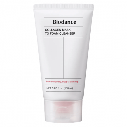 Маска-пенка для умывания глубокоочищающая Biodance Collagen Mask To Foam Cleanser